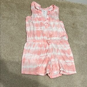Pink Tie-Dye Kids Romper